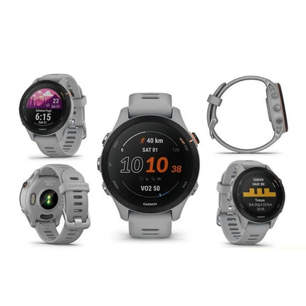 Garmin Forerunner 255s - Garansi Resmi TAM 2 Tahun - Powder Gray